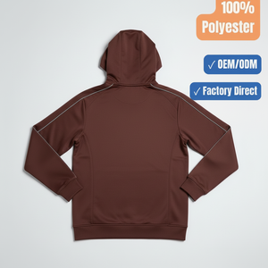 Sudadera con capucha para hombre con cremallera, logotipo personalizado, fabricante de ropa deportiva. - Product Image 2
