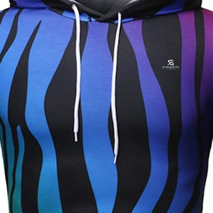Sweat à capuche personnalisé pour homme avec logo, impression par sublimation, en polaire polyester, pull sportif, vêtements de sport d'hiver, entraînement 2026 - Product Image 4