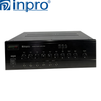 Inpro YT-200 200W Profesyonel Sistem Güç Amplifikatörü, 5 Kanal Mikrofon ve AUX Girişleriyle
