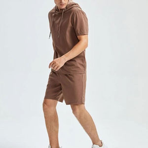 Conjunto Deportivo Personalizado para Hombre, Talla Grande, Sudadera con Capucha y Pantalones Cortos, Ropa Deportiva de Manga Corta, Estilo Casual de Verano - Product Image 5