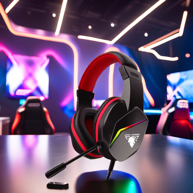 Professional LED Gaming Headset with Microphone True Wired Stereo Wired Earphone with Microphone for Sports Spot Goods