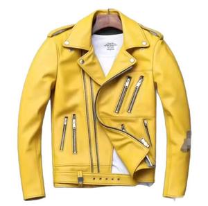Chaqueta de Cuero Genuino para Hombre, Diseño Moderno, Alta Calidad, con Cierre de Cremallera, Venta al Por Mayor, Producto de Alta Demanda - Product Image 2