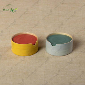 Juego de Posavasos de Bambú Hilado y Cenicero de Bambú, Accesorios Ecológicos para el Hogar - Product Image 3