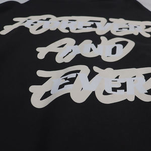Sweat à capuche noir uni de qualité supérieure, 100% coton molletonné, lourd, écologique, décontracté, avec poche, logo personnalisé, sweat à capuche pour homme - Product Image 4