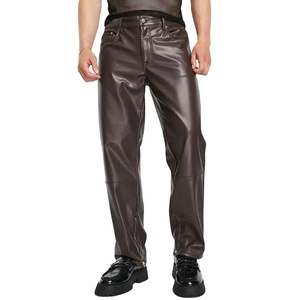 Pantalons en cuir pour hommes les plus vendus Toile imperméable respirante Casual Hiver Haute qualité Style de rue - Product Image 1