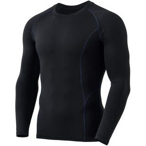 Chemise de compression à manches longues multicolores sur mesure, séchage rapide, couche de base performante avec de belles coutures, chemises pour hommes - Product Image 1