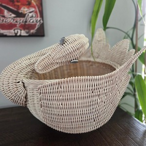 Cesta de ratán natural tejida a mano, cestas de almacenamiento ecológicas hechas a mano, modernas y multifuncionales, Artex Green Earth, hechas en Hanói - Product Image 1