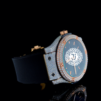 Montre automatique de luxe en acier inoxydable de qualité supérieure avec diamants Moissanite VVS, mouvement mécanique ETA 41 mm, compétitif