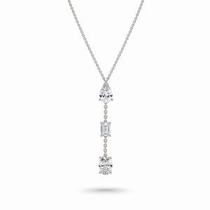 Collier pendentif trio haut de gamme le plus vendu pour femmes, diamants de laboratoire et naturels, bijoux de luxe, cadeau pour une occasion spéciale - Product Image 4