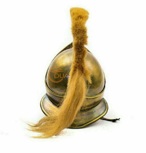 หมวกเหล็กโบราณขัดเงาทำมือสำหรับภาพยนตร์ 300 รุ่น  ใช้งานได้จริง  ชุดเกราะตัวละครในภาพยนตร์และโทรทัศน์ - Product Image 4