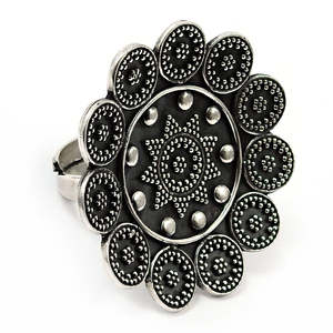 Solid 925 Sterling <b>Silver</b> Antique Look Artisan <b>Ring</b> Pretty <b>Adjustable</b> Design <b>Silver</b> Bohemian <b>Ring</b> Available At Reasonable Price - Product Image 1