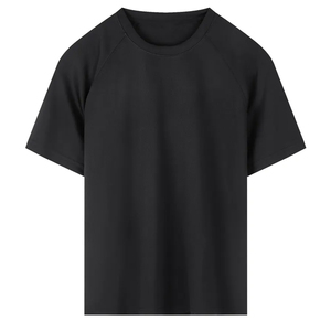 100% Cotton Knitted Solid Formal <b>T</b>-Shirt Regular Fit Drop Shoulder Custom High Quality Printing Heavy Weight Anti-Wrinkle Men - Product Image 1