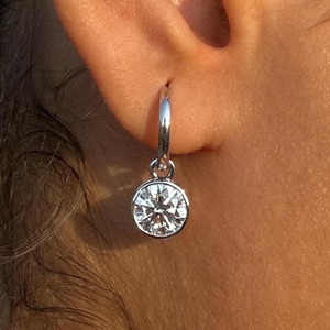 Pendientes de Aro con Diamantes Cultivados en Laboratorio Certificados por IGI de 4 Quilates, Oro de 14K, Diamantes Redondos, Joyería Elegante, Regalo para Mujer, Fiesta - Product Image 6