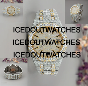 Luxury Moissanite Diamond <b>Watch</b> Vvs1 Iced Mechanical Skeleton Bezel Custom Glass Stainless Steel <b>Case</b> Bracelet - Product Image 4