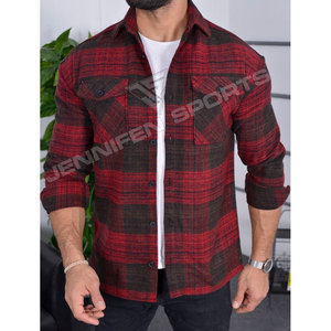 Casual Winter Breathable Anti-shrink 100% <b>Wool</b> Flannel <b>Shirt</b> Custom Size Men's Premium Quality - Product Image 3