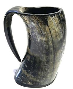 Tazas para beber de cuerno de búfalo, tazas hechas a mano, tazas de cuerno natural, accesorios para beber 100% naturales - Product Image 1