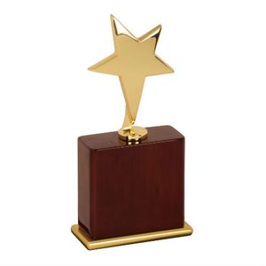 Dernier Trophée Étoile Dorée Femme avec Base Noire – Récompense Premium pour Achievement, Cérémonie d'entreprise, Cadeau Personnalisé, Trophée Artistique - Product Image 2