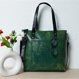 Maletín de Cuero Genuino para Mujer, Moderno, para Portátil, Impermeable, de Gran Capacidad, Estilo Clásico, de Primera Calidad - Product Image 1