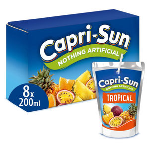 Auténtico jugo de naranja Capri-Sun Original en bolsas de 200 ml, paquete de 10 cajas de exhibición para distribución al por mayor - Product Image 2