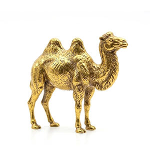 Figurines d'animaux 3D en laiton plaqué or personnalisées, thème Amour, cadeau souvenir promotionnel avec impression sérigraphiée - Product Image 4