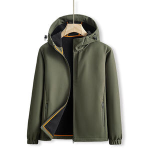 Chaqueta Softshell para Hombre, Cortavientos, Repelente al Agua, Transpirable, Ligera, para Senderismo, Camping, Deportes al Aire Libre, para Todo Tipo de Clima - Product Image 5