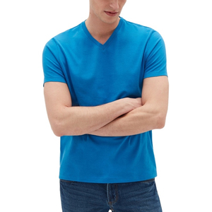 Camisetas Deportivas Lisas para Hombre OEM 2025, de Secado Rápido, Transpirables, de Manga Larga, Cuello en V, 100% Algodón Tejido, Precio Bajo - Product Image 4