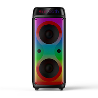 Altavoces Portátiles con Bluetooth RGB de 8 Pulgadas y 600 Vatios con Control Inteligente por Aplicación, para Exteriores, Hogar, DJ, Fiestas, Karaoke, con Micrófono