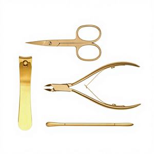 ชุดอุปกรณ์ทำเล็บพื้นฐาน 4 ชิ้น รุ่นอัลติเมท สีทอง พร้อมกรรไกรตัดเล็บและกรรไกรตัดหนังกำพร้า ชุดอุปกรณ์ทำเล็บขั้นสูง - Product Image 1