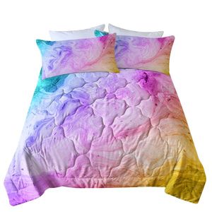 Set Copripiumino Moderno in Microfibra a 3 Pezzi con Motivo Tie-Dye, Imbottitura in Morbido Cotone, Misura Queen per Donne - Product Image 5