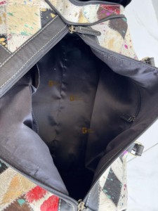 High Quality 2026 Cowhide Fur <b>Leather</b> Luggage <b>Bags</b> Checks Design Handmade <b>Bag</b> Unisex Travel <b>Bag</b> Multi Uses Big Size Duffel <b>Bag</b> - Product Image 6