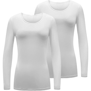 T-shirt soyeux à manches longues pour femme, sous-vêtement médical très doux pour infirmière – Meilleure vente - Product Image 1