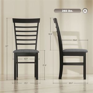 Set di Quattro Sedie da Pranzo in Legno per Cucina e Soggiorno - Product Image 6