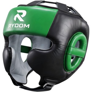 Protector de Cabeza para Boxeo RYDOM, Verde y Negro, de PU, Equipo de Entrenamiento Protector, Venta Caliente, Protector de Cabeza Profesional para Boxeo, Logotipo Personalizado - Product Image 6
