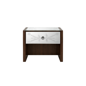 Mesa Auxiliar de Estilo Veneciano con Espejo, Mesa de Centro con Espejo de Estilo Antiguo |   Muebles Decorativos para Sala de Estar, Dormitorio y Hogar - Product Image 2