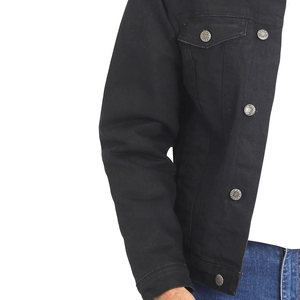 Chaqueta Vaquera para Hombre, Cuello Camisero, Manga Larga, Cierre con Cordón, Estilo Vintage Informal, Estampado Floral, Ligera, para Otoño, Corte Regular, Peso Medio - Product Image 3