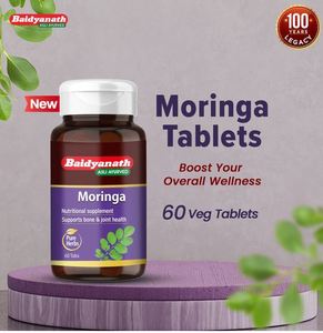 High Quality Food Grade <b>Moringa</b> Green Superfood <b>Tablets</b> Solvent Extraction SHREE BAIDYANATH Bottle Bulk Price India Manufacturer - Product Image 1