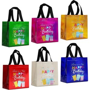 Sacchetti regalo multicolori piccoli e leggeri per compleanno, design divertente, 12 pezzi, confezione regalo per feste (8x3) - Product Image 2