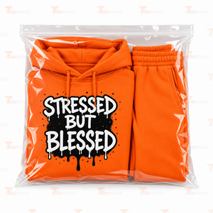 Nouvel ensemble de survêtement streetwear pour homme 2025 avec logo personnalisé, pantalon évasé, deux pièces, 100 % coton - Product Image 6