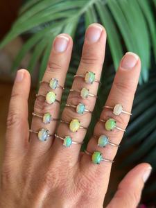 Ethiopian <b>Opal</b> Solid 925 Sterling <b>Silver</b> Engagement Wedding <b>Ring</b> Bohemian Style Gift - Product Image 1