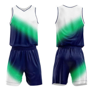 Uniforme de Baloncesto Personalizado, Resistente, Talla Grande, Transpirable, de Secado Rápido, sin Mangas, con Impresión por Transferencia de Calor - Product Image 2