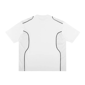 T-shirt pour homme, été, décontracté, extérieur, manches courtes, maille, panneau à passepoil, coton, style streetwear, confortable, personnalisable - Product Image 2