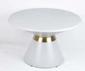 Table d'appoint ronde de luxe en fer, étanche et écologique, décorative et mobile pour salon, chambre et entrée - Product Image 1