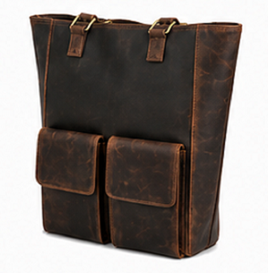 Bolso Tote de Cuero Genuino Sólido de Primera Calidad para Mujer, Bolso de Playa de Gran Capacidad para Verano, con Bolsillo Frontal, Cierre de Cremallera y Correas para el Hombro - Product Image 2