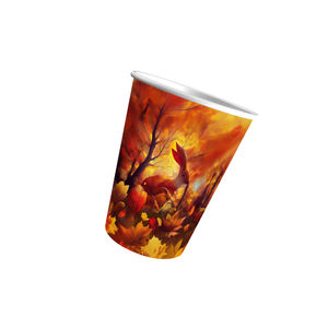 La coutume a imprimé la tasse de papier enduite de PE à mur unique 8-22oz étanche pour les boissons chaudes - Product Image 5