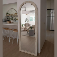 Décoration murale en bois sculpté sur mesure, miroir léger moderne pour mariage, inspiré de l'art bohème, fait main, réglable en MDF