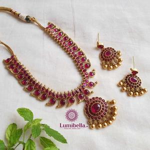 <b>Ruby</b> Kemp for Mango <b>Necklace</b> Fashion Jewelry Set - Product Image 2