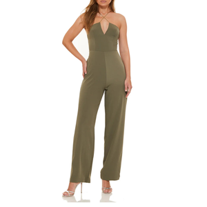 Combinaison d'été tissée 100 % polyester pour femme, sans manches, respirante, à séchage rapide, avec bretelles sexy et dos nu, longueur intégrale, nouvelle collection 2026, ODM - Product Image 6