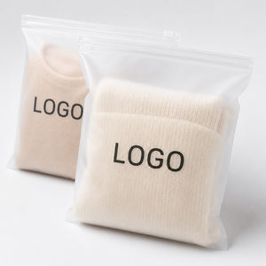 Sac à fermeture éclair givré personnalisé, pochette de rangement transparente en EVA, sac d'emballage imperméable et réutilisable pour vêtements, cosmétiques et voyages - Product Image 5