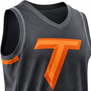 Ensemble de maillots de basket-ball professionnels, logo personnalisé, uniforme de basket-ball respirant, imprimé, anti-transpiration, séchage rapide, grande taille - Product Image 5