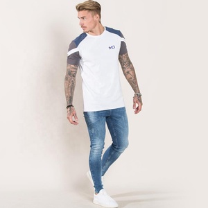 เสื้อยืดออกกำลังกายผู้ชาย ผ้าฝ้าย 100% สำหรับออกกำลังกายในยิม ซับเหงื่อ แห้งเร็ว แขนสั้น สำหรับนักกีฬา - Product Image 4